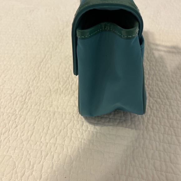 My Flat in London Turquoise & Green Shoulder Bag with Silver Hardware by Jan - Picture 4 of 8